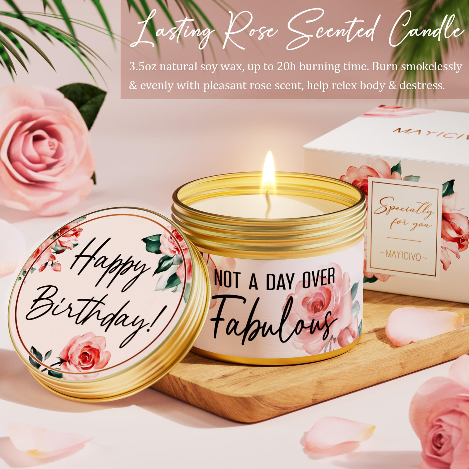 MAYICIVO handmade soap rose fragrance enhances a luxurious bath