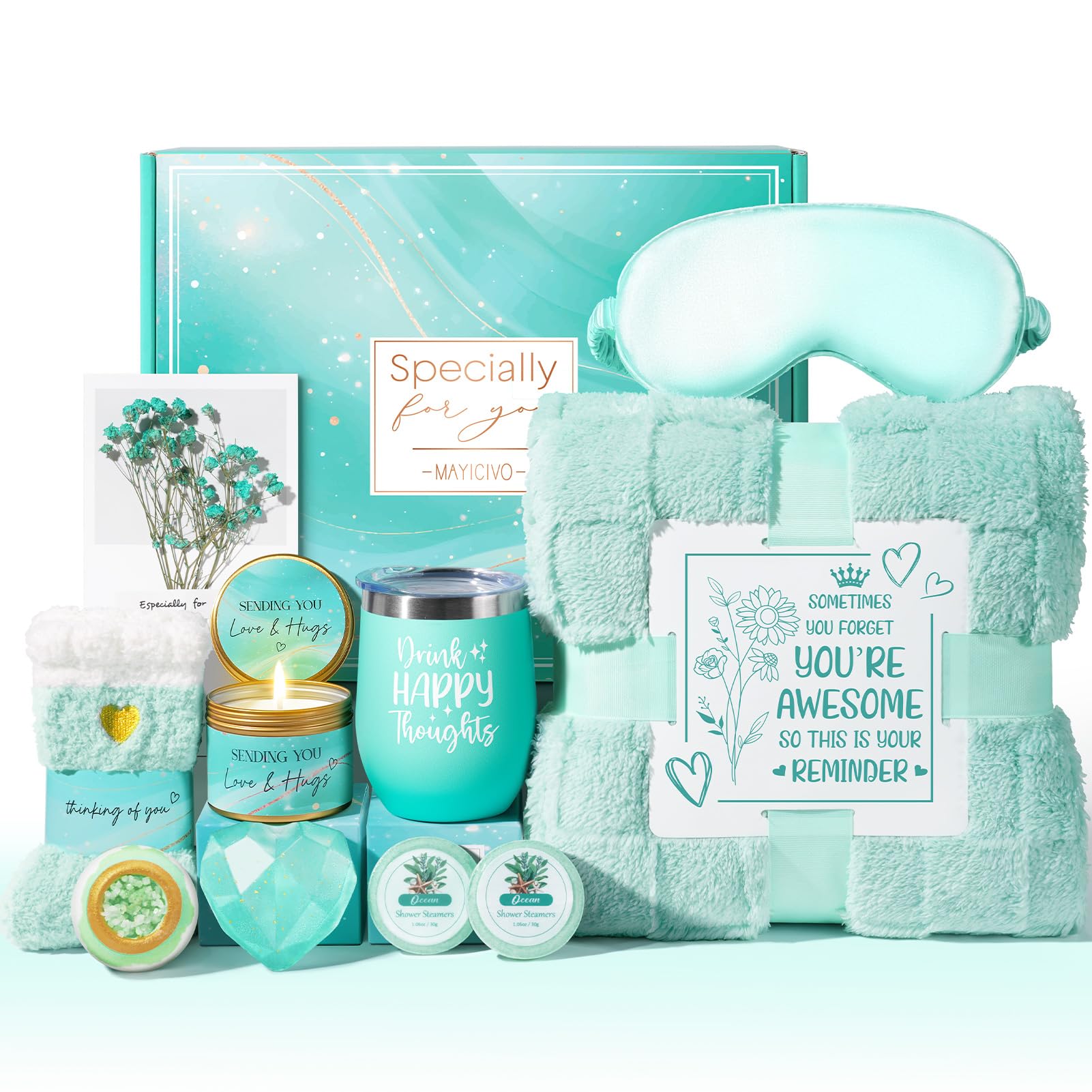 MAYICIVO ocean relaxing spa gifts box delivers at-home pampering and thoughtful get-well care.