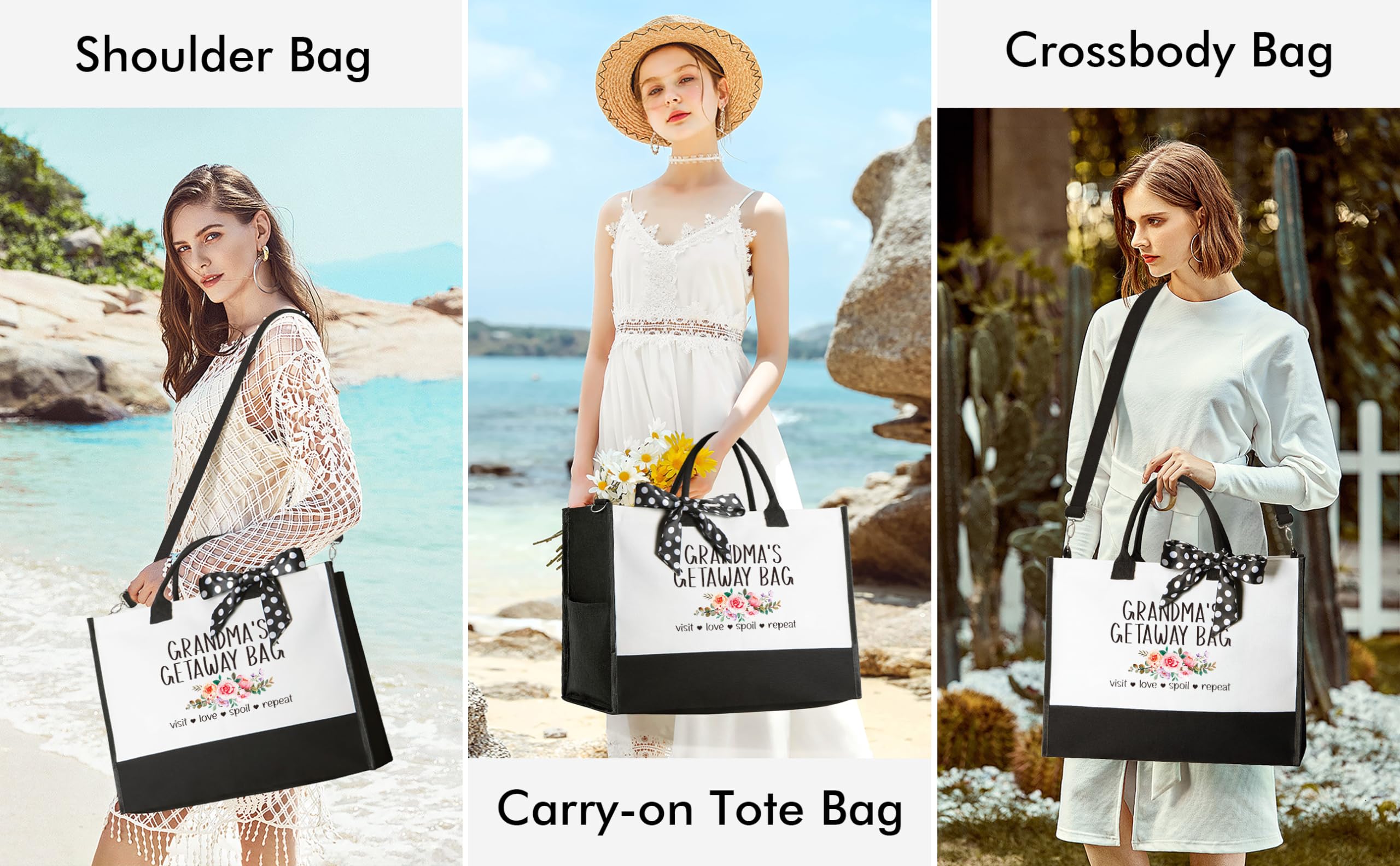 MAYICIVO polka dot ribbon tote decor adds stylish gift ready charm.