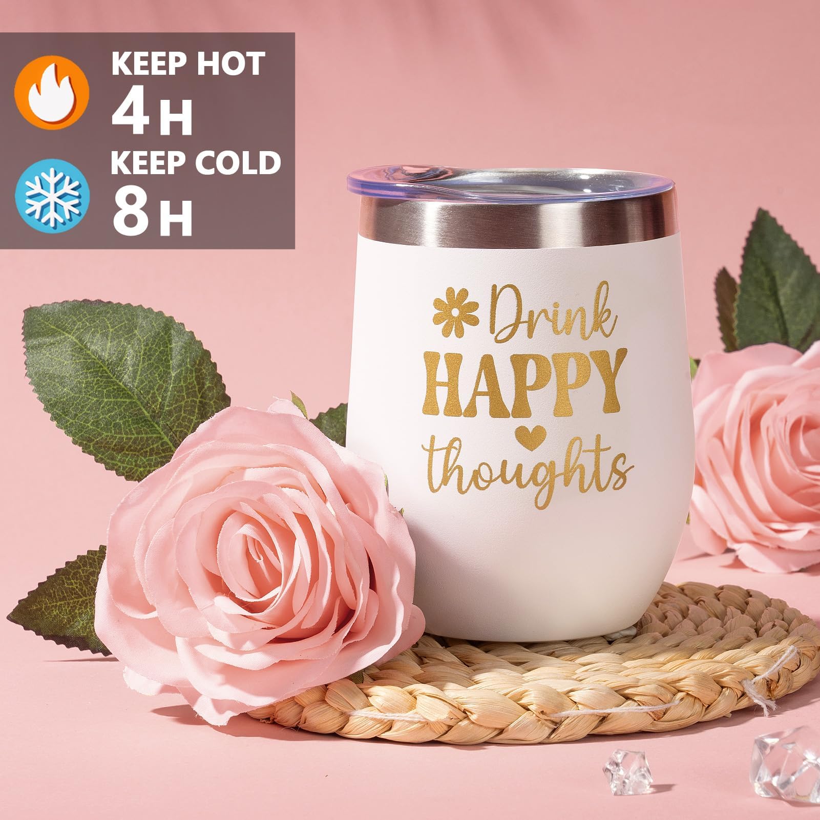 MAYICIVO mayicivo-rose-scented-candle-3-5oz evokes relaxing rose fragrance for unwinding.