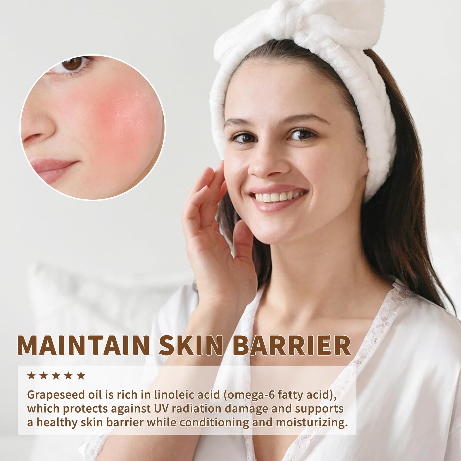 MAYJAM grapeseed oil on face, lightweight moisturizer option