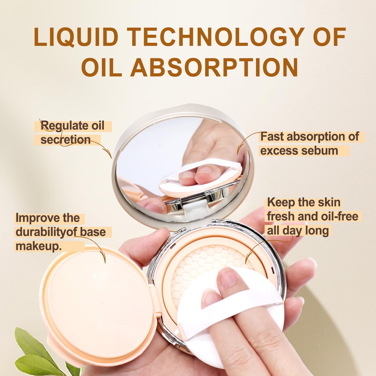 MAYKOO oil absorption technology multi-layer delivers fast shine suppression.