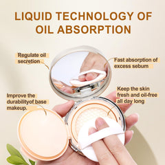 MAYKOO oil absorption technology multi-layer delivers fast shine suppression.