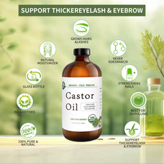 MAYLINK Castor Oil lash application demonstrates conditioning for fuller-looking lashes