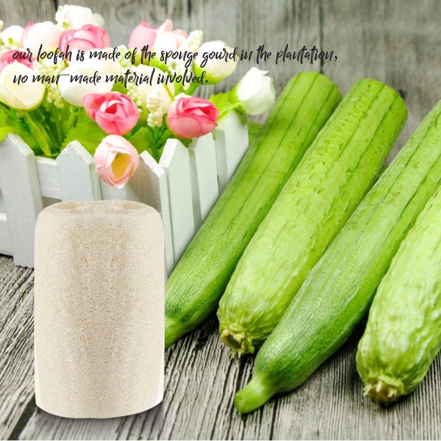 MAYMII·HOME loofahs six-pack ready for daily bath and spa-like ritual