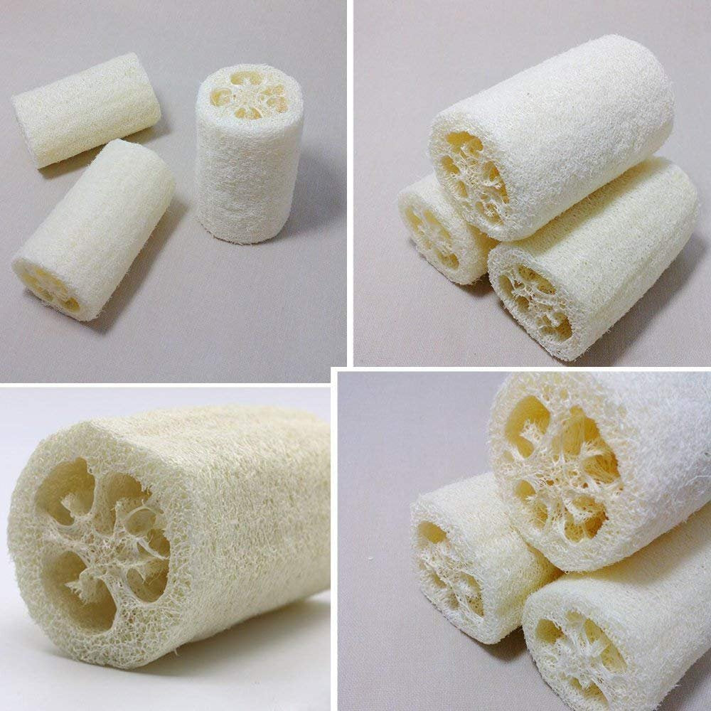 MAYMII·HOME loofah natural-dry fiber image highlighting rugged texture