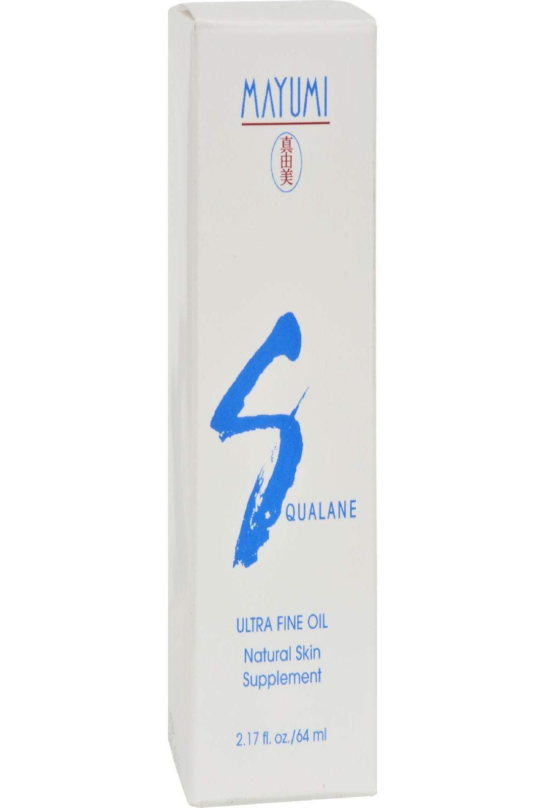 Mayumi Squalane Skin Oil bottle with pump demonstrates lightweight hydration and barrier support.