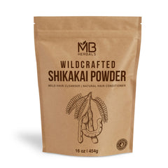 MB Herbals Shikakai Powder close-up highlighting purity for healthy hair