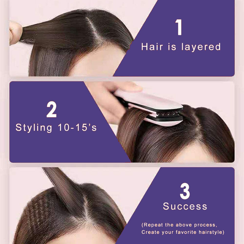 MBHAIR ceramic crimper iron anti-static feature reducing frizz on hair