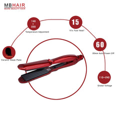 MBHAIR ceramic crimper iron ergonomic handle for easy control