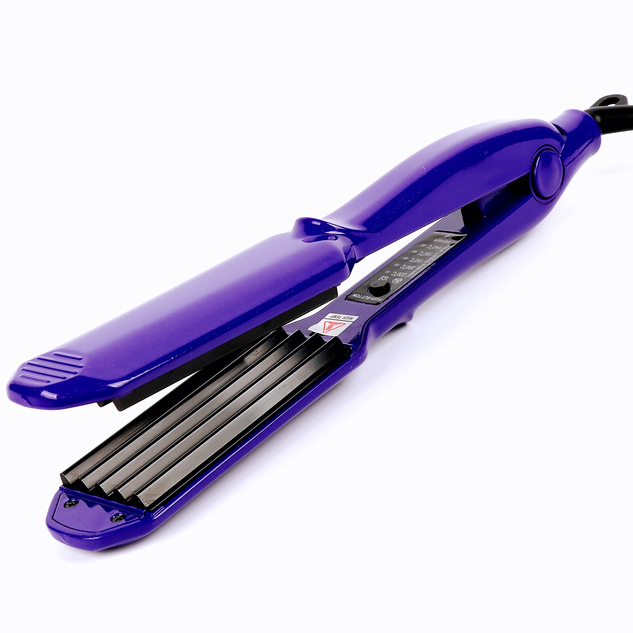 MBHAIR ceramic crimper iron top view highlighting ergonomic design for easy styling