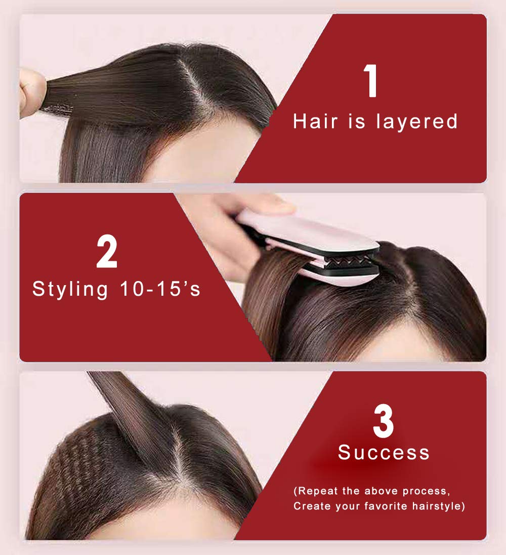 MBHAIR ceramic crimper iron rapid heat up to 430 F in 30 seconds