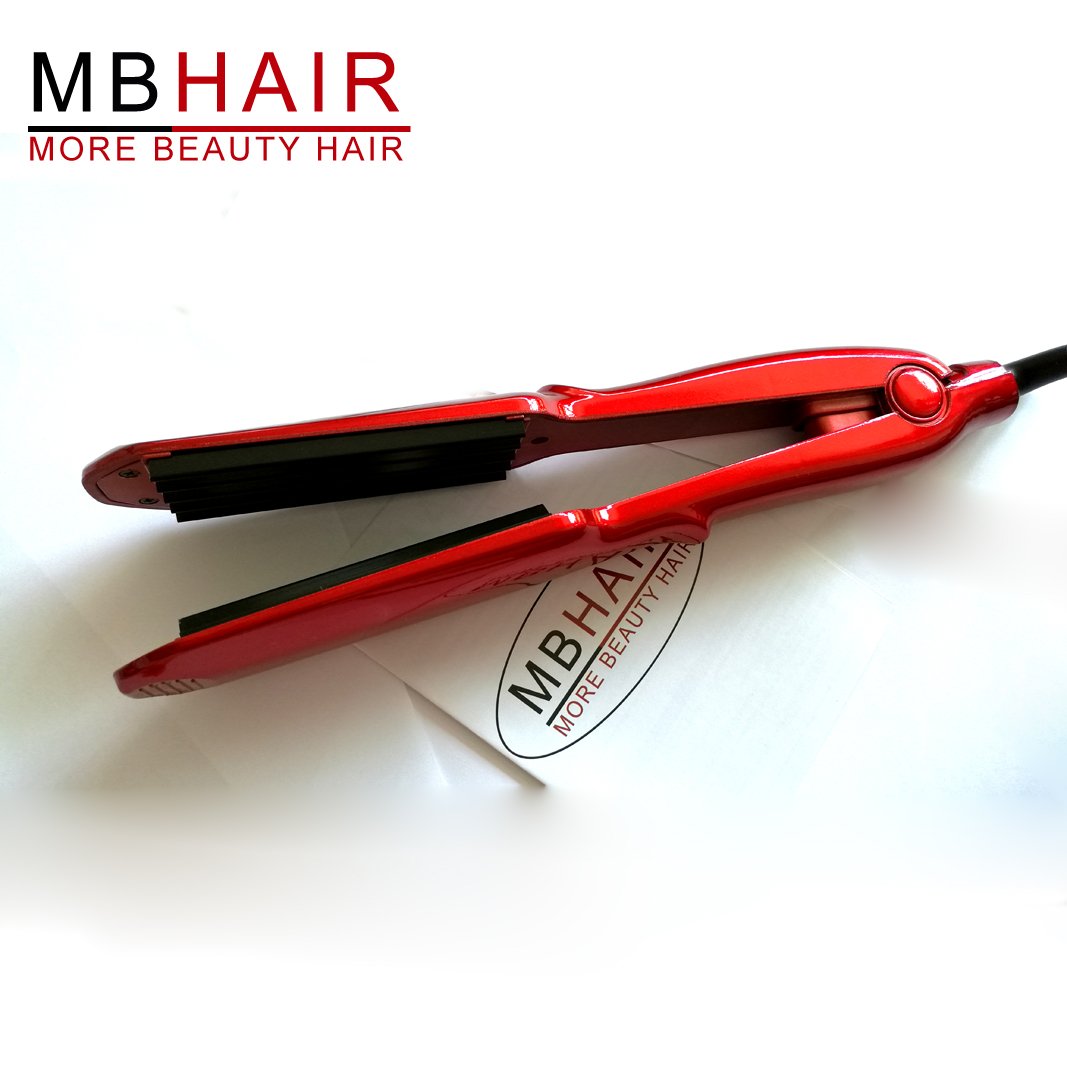 MBHAIR ceramic crimper iron anti-static design for smoother results