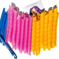 MC MAGIC CURLER styling hooks set included for quick, adjustable heatless curls.