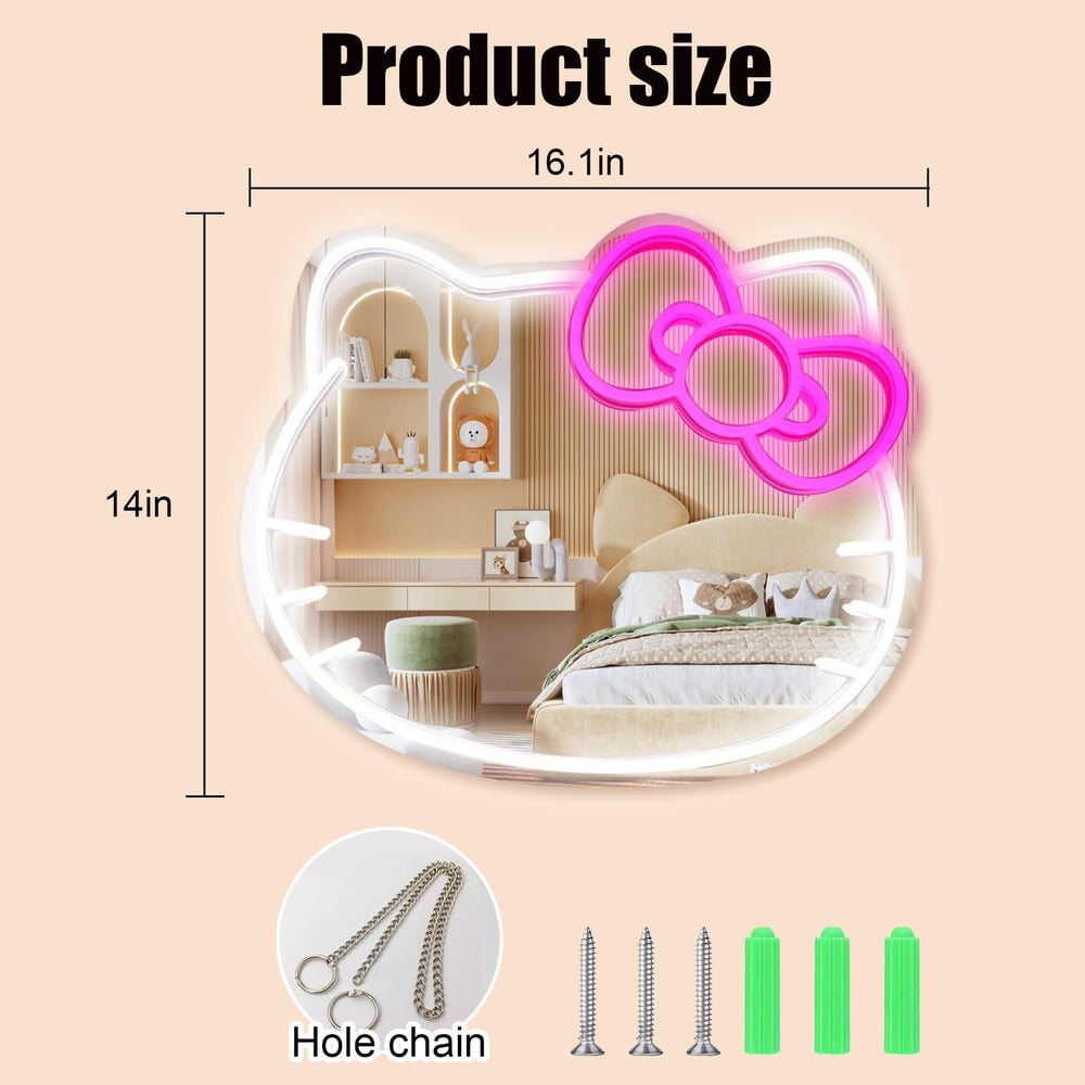 MCJSGSP vanity mirror with LED lights for bright daily grooming.