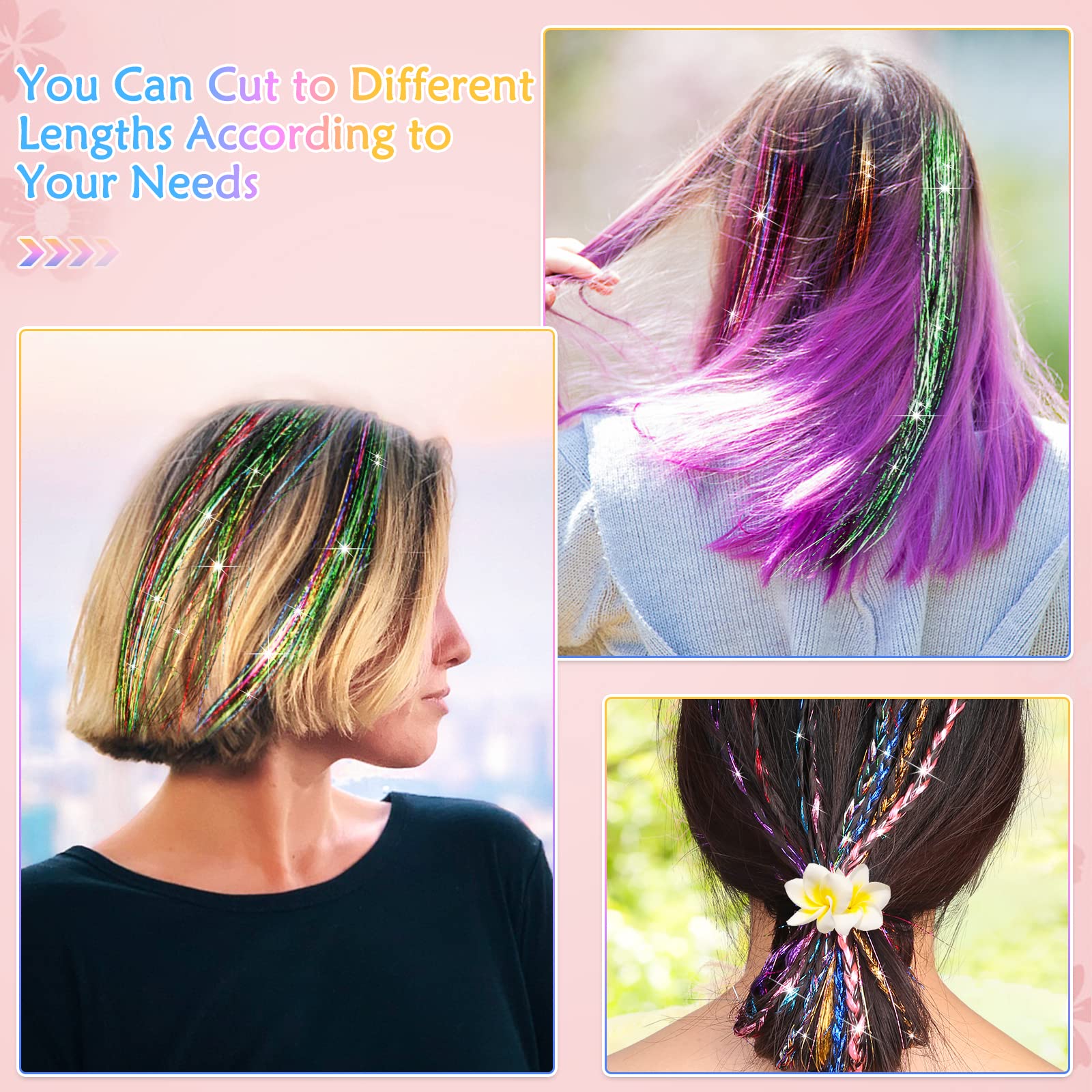 Mckanti alligator clips hold tinsel for quick styling