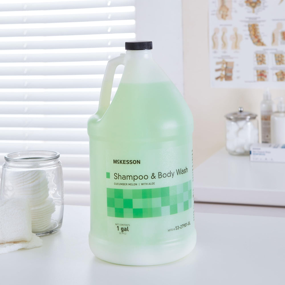 McKesson aloe vera enriched formula visuals emphasizing soothing hydration