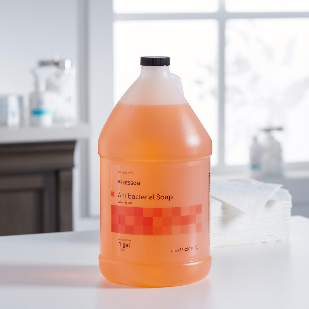 McKesson clean scent hand soap conveying fresh, everyday cleanliness in busy environments