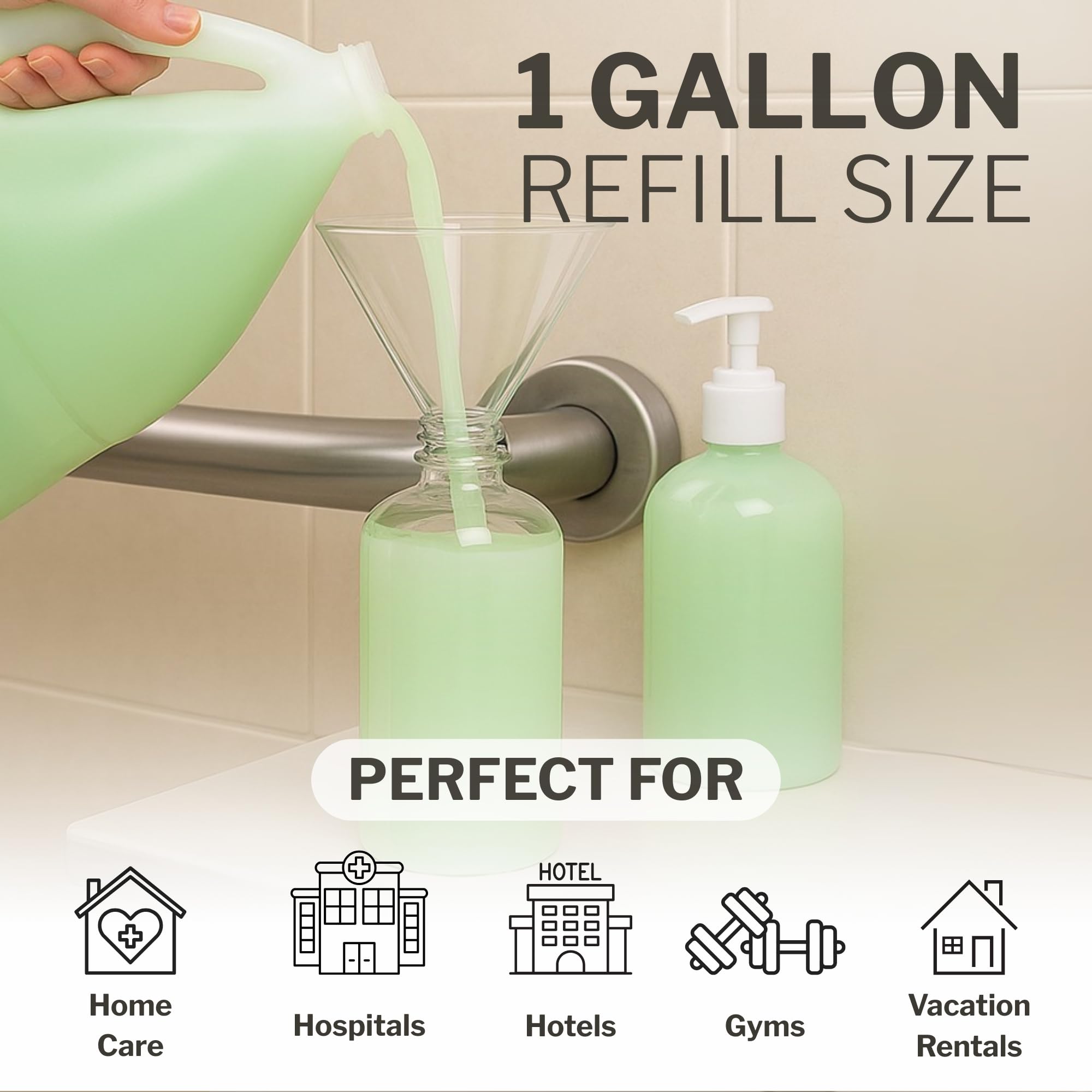 McKesson cucumber melon scent bottle indicating refreshing aroma for daily cleansing
