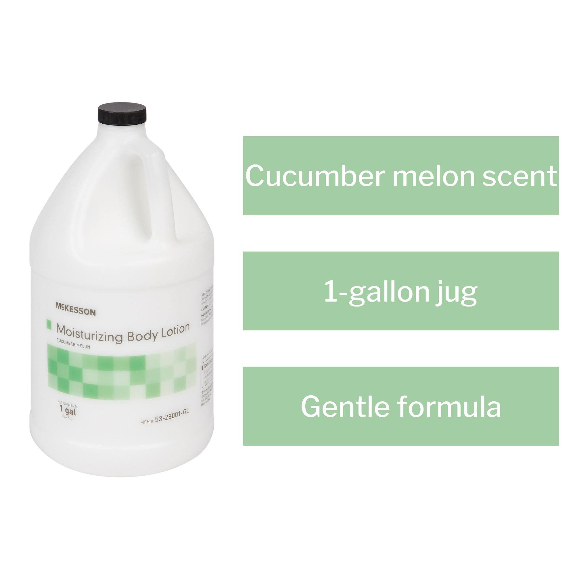 McKesson lotion 1gal cream-texture close-up with light, non-greasy finish