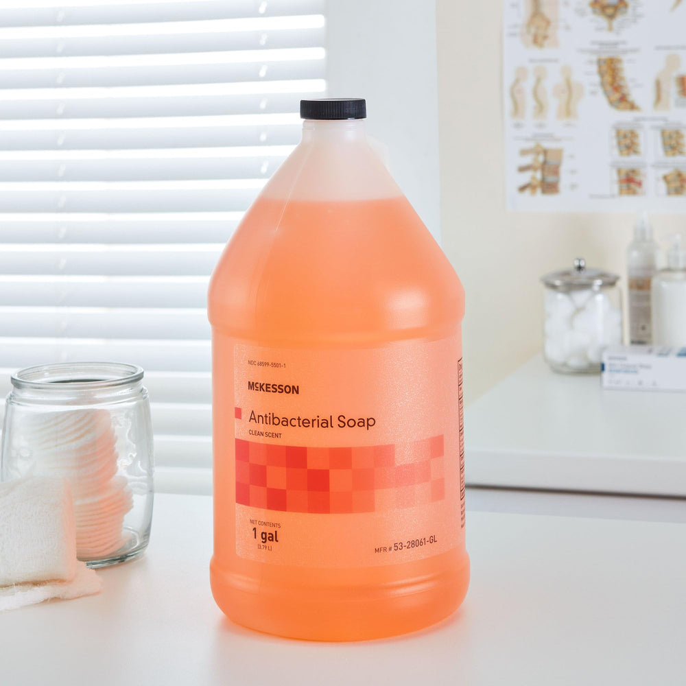 McKesson refill to small bottle transfer image hints easy shared-space use