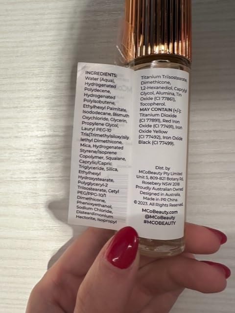 MCoBeauty Flawless Glow Filter layering with makeup creates buildable glow across the complexion.
