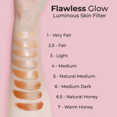 MCoBeauty Flawless Glow mixed with foundation for extra luminosity