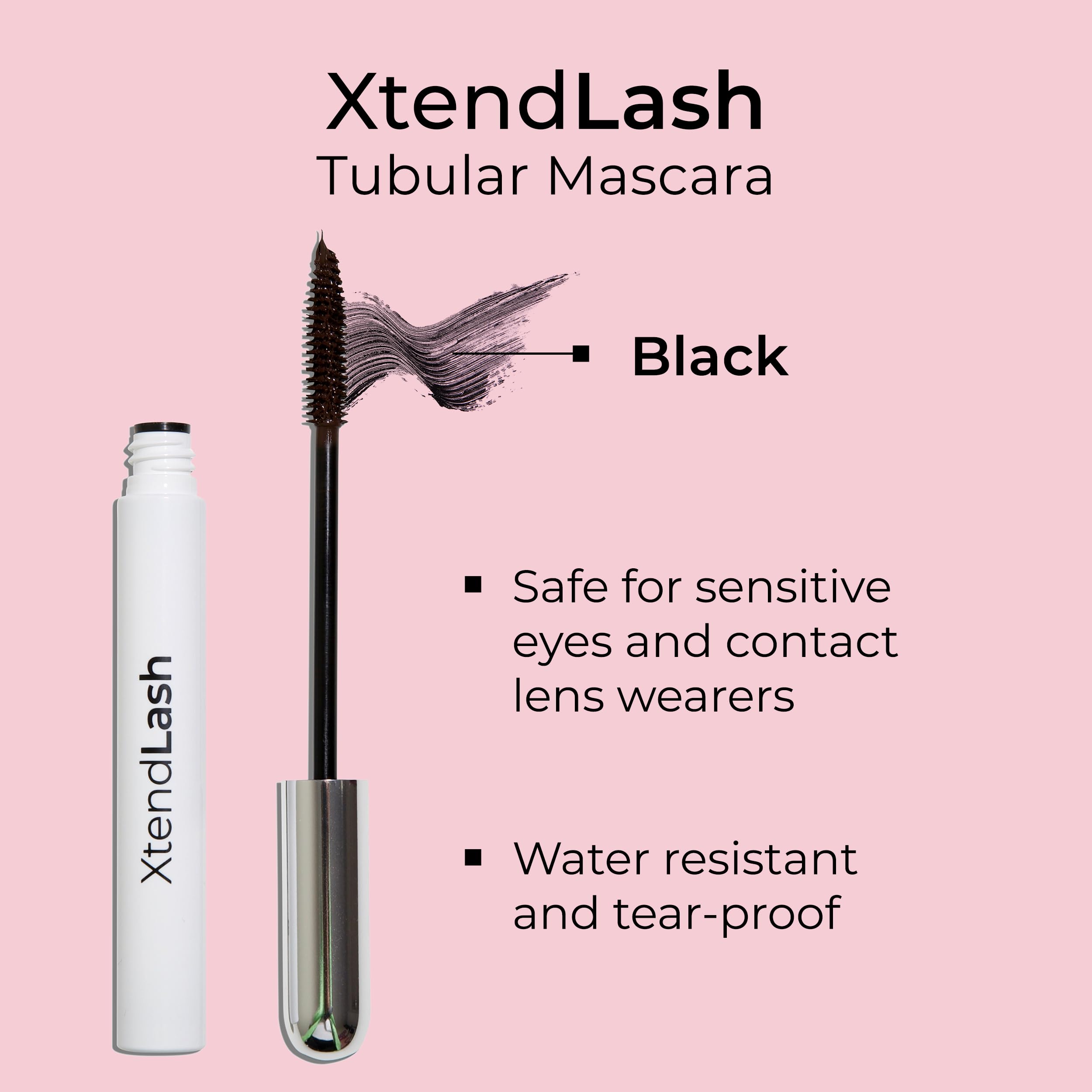 MCoBeauty Xtendlash tubing mascara in blackbrown shade for softer daytime definition.