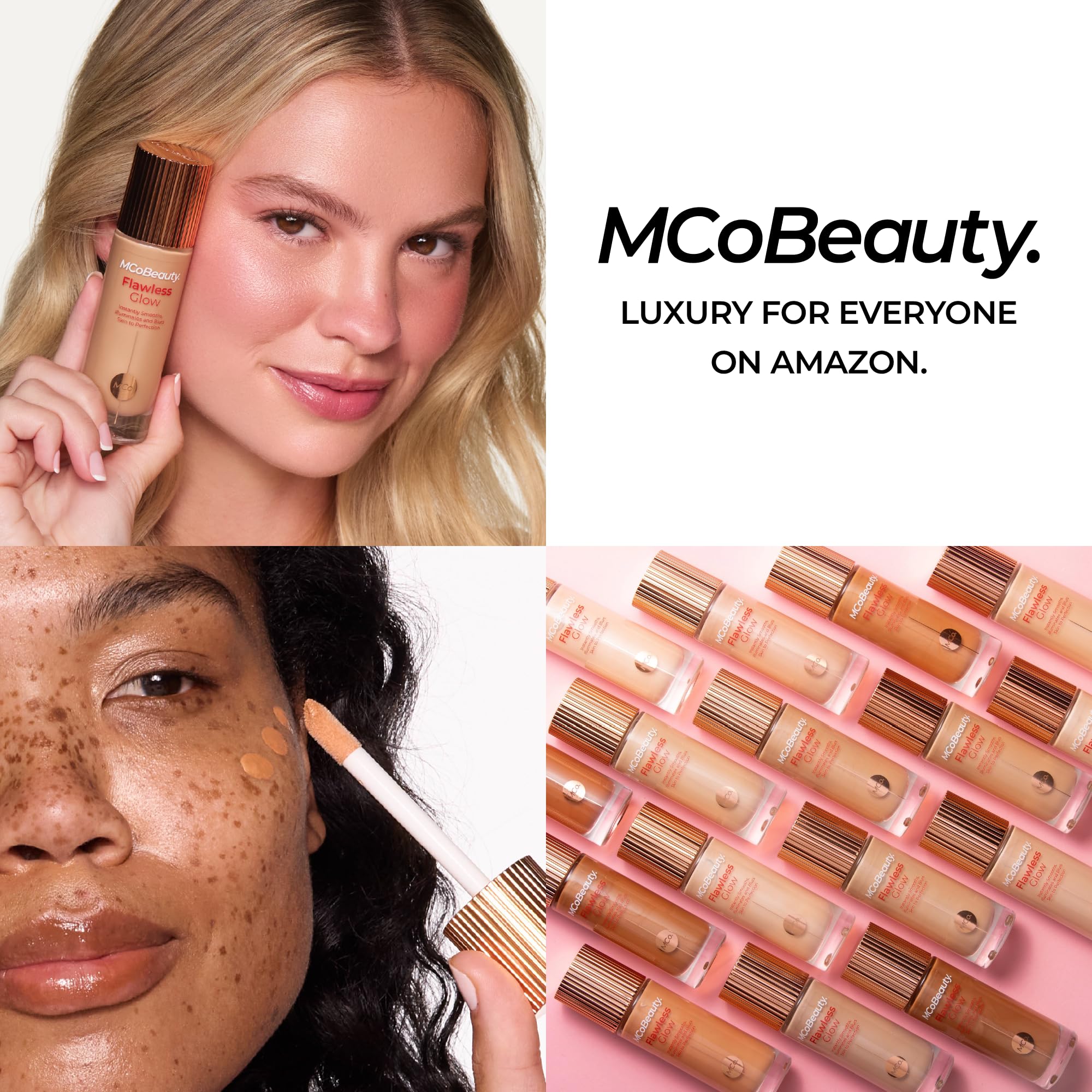 Flawless Glow aplicado sobre piel desnuda para glow suave