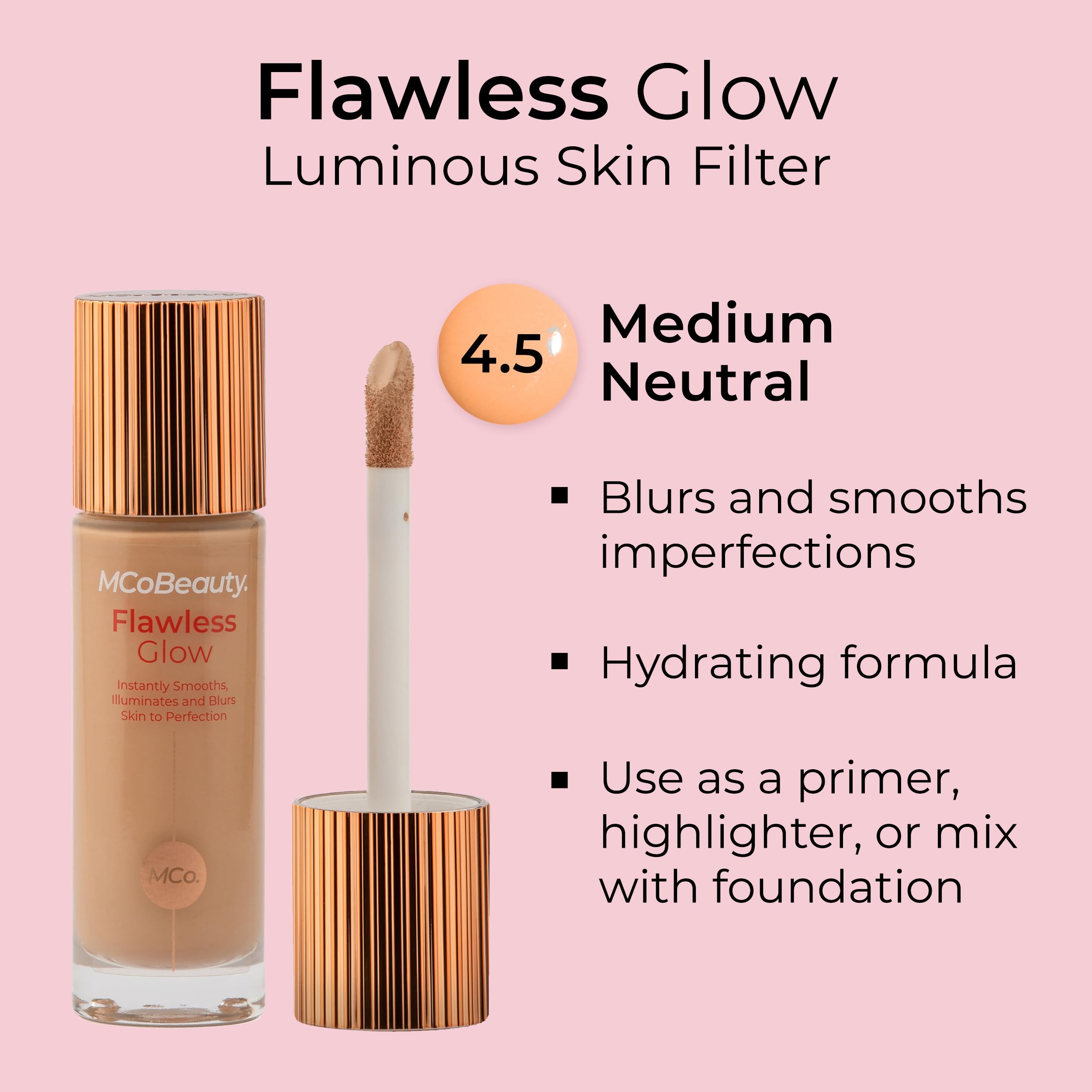 MCoBeauty Flawless Glow applicator demonstrates precise, mess-free dotting