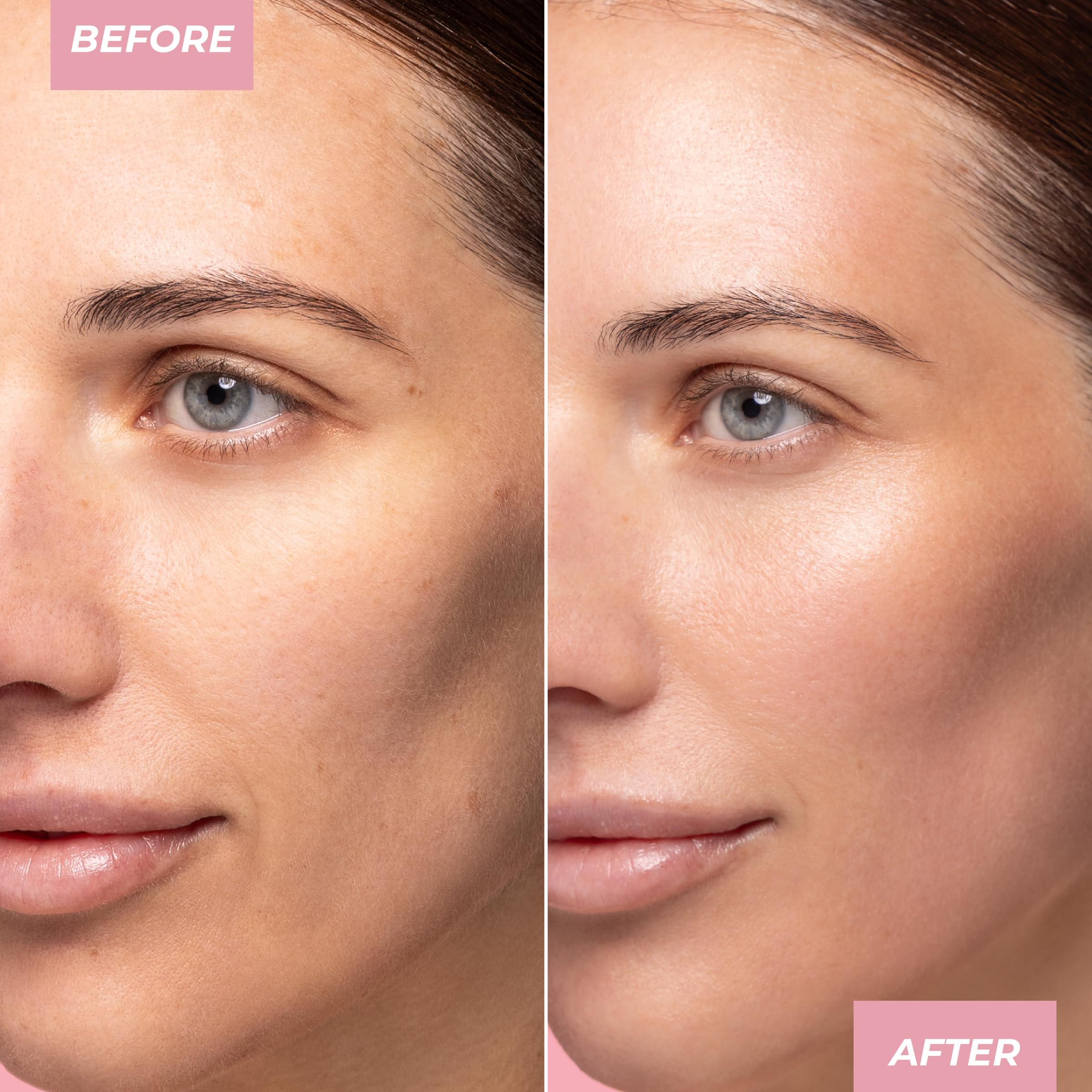 MCoBeauty Flawless Glow applied on skin reveals buildable radiance