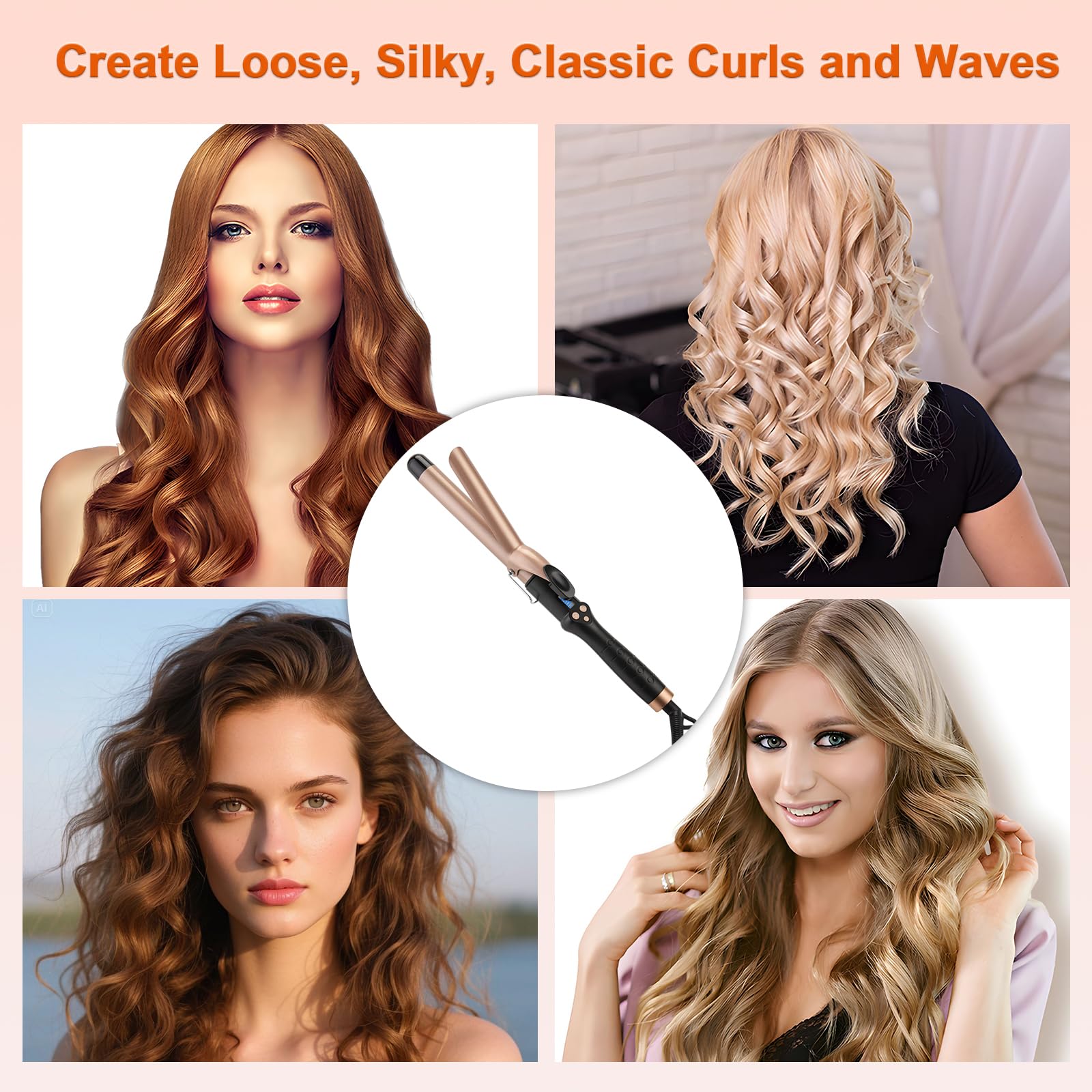 MCODON curling iron dual voltage enables worldwide travel readiness.
