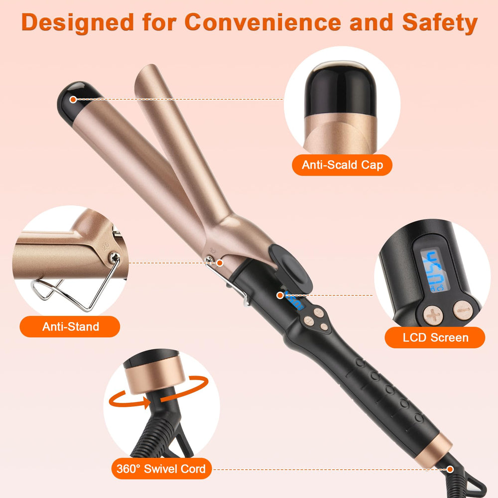 MCODON Curling Iron dual voltage design suitable for travel worldwide.