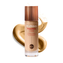MCoBeauty Flawless Glow bottle pour shows instant radiance and smooth texture