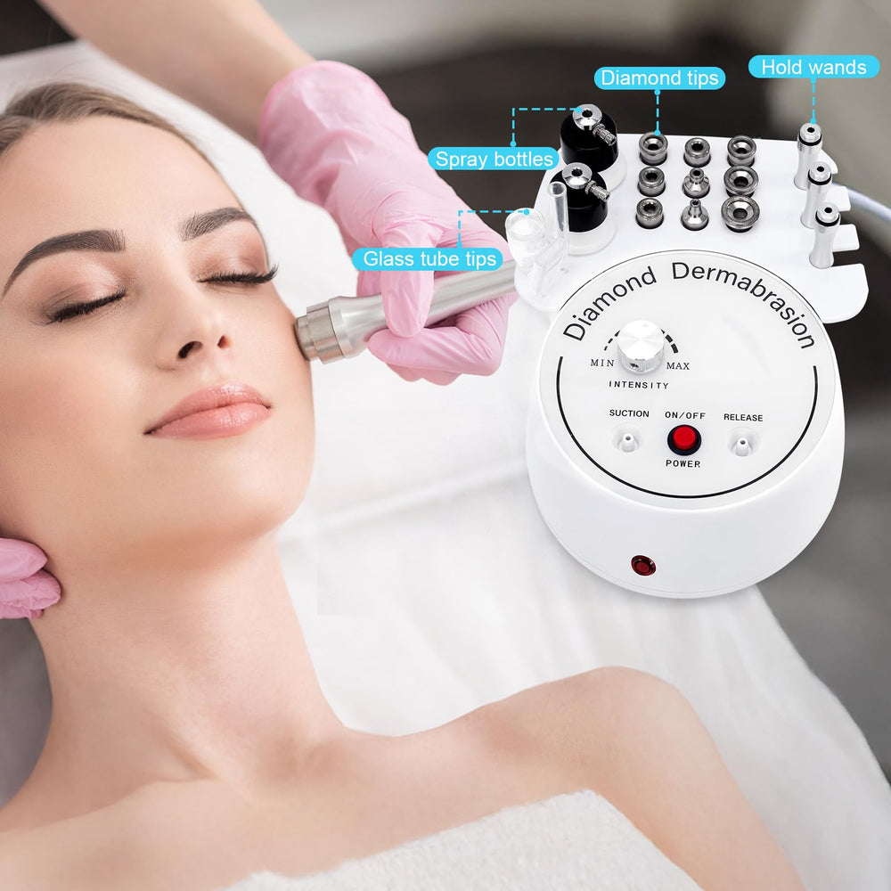 Mcwdoit glass tube attachment supports clean, efficient suction during microdermabrasion.