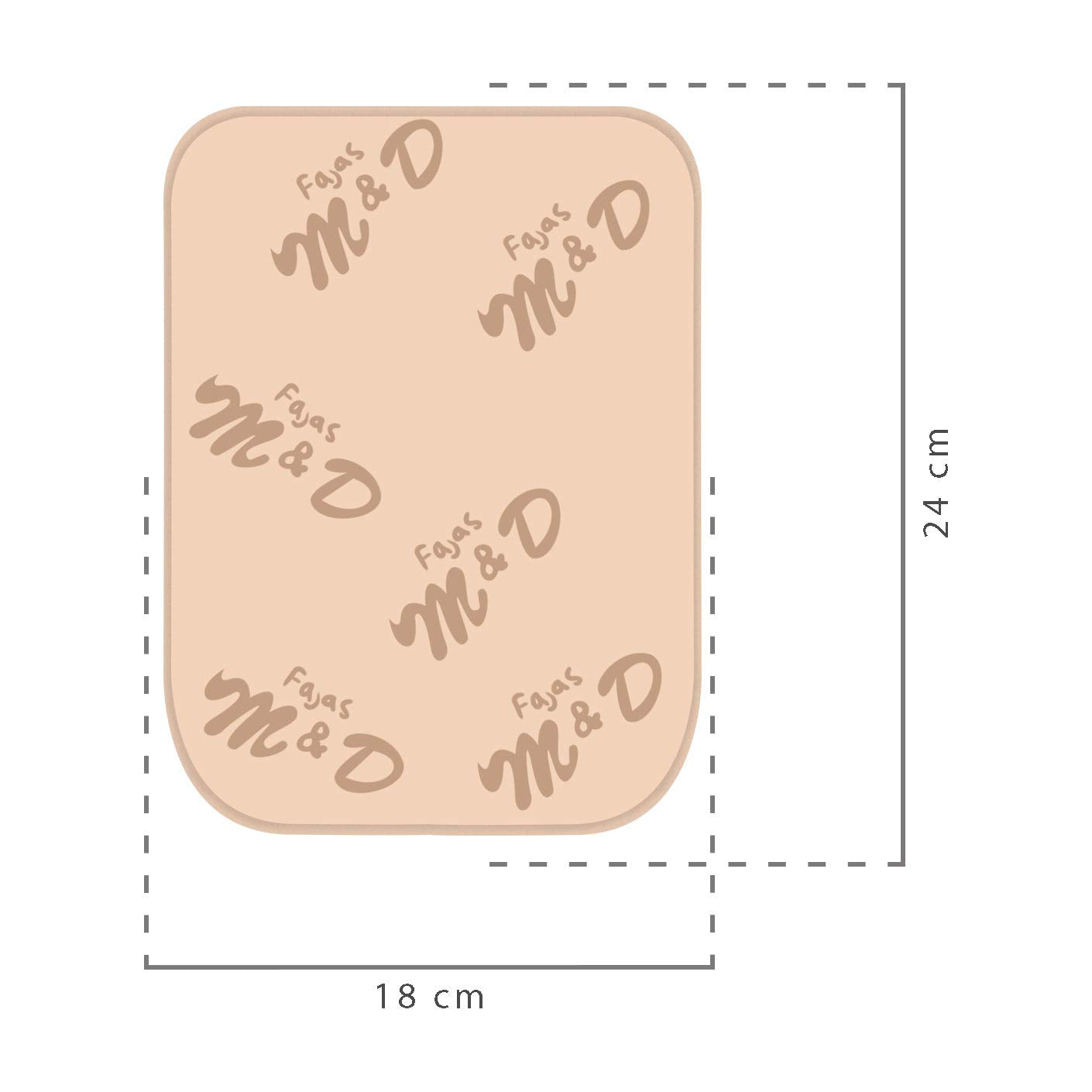 M&D belly-molding contour helps shape the abdomen while staying comfortable.
