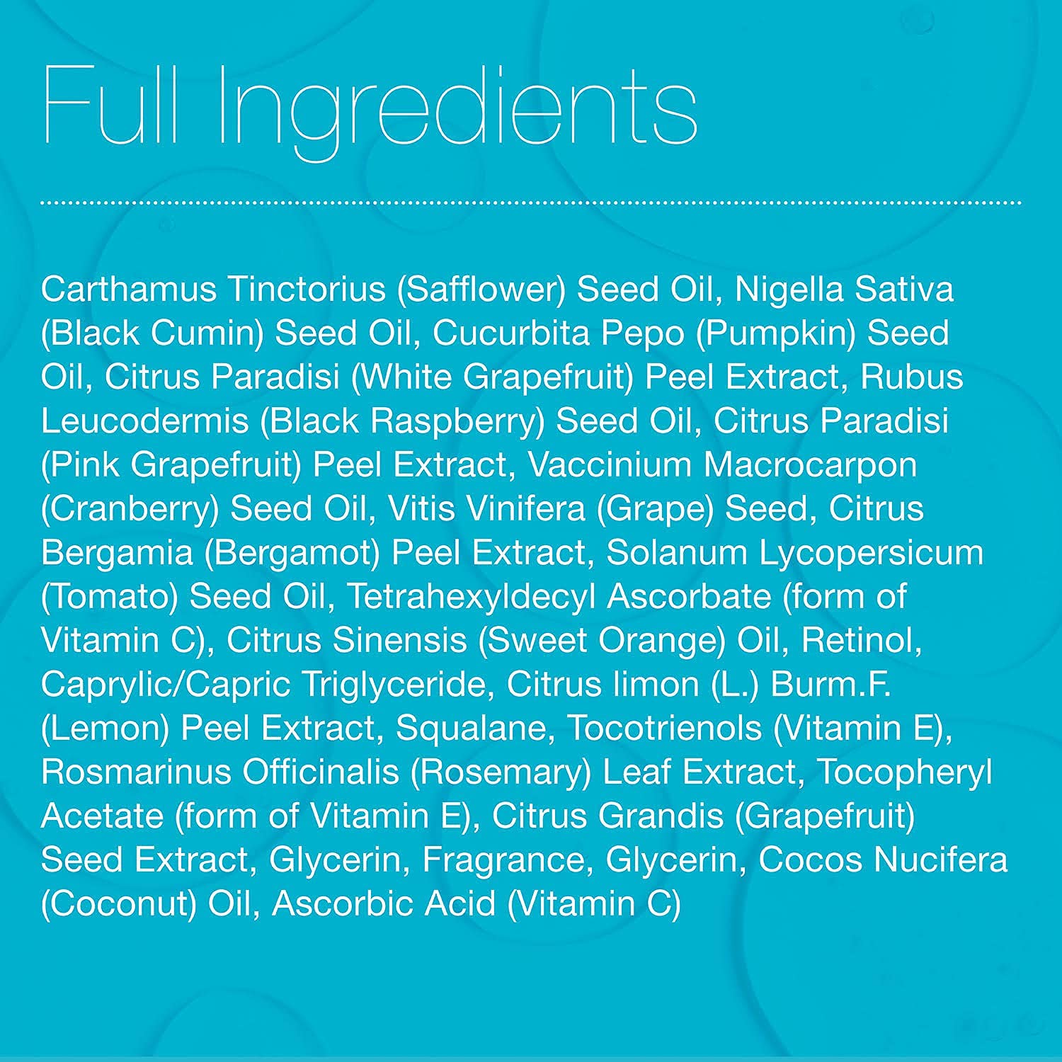 Ingredient close-up showing retinol and vitamin C for glow and clarity