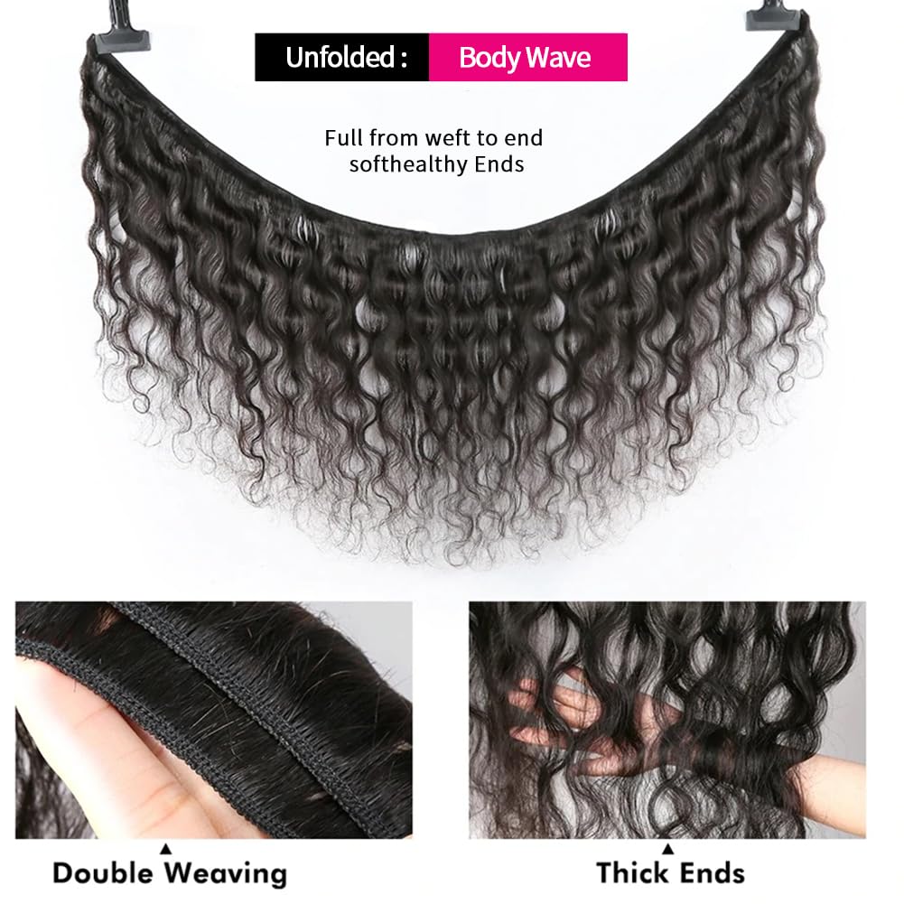 MDL 12A Body Wave Bundles styling options including dyed and permed looks