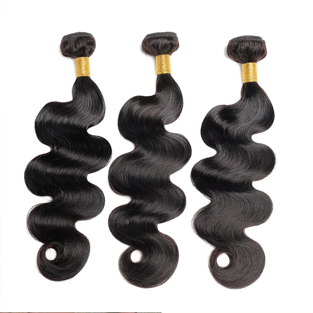 MDL 12A Body Wave Bundles unprocessed Brazilian hair with natural texture