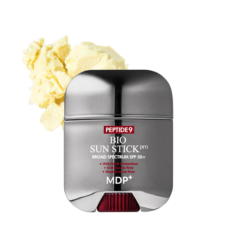 MDP+ Peptide 9 Bio Sunstick Pro packaging ready for on-the-go SPF protection.