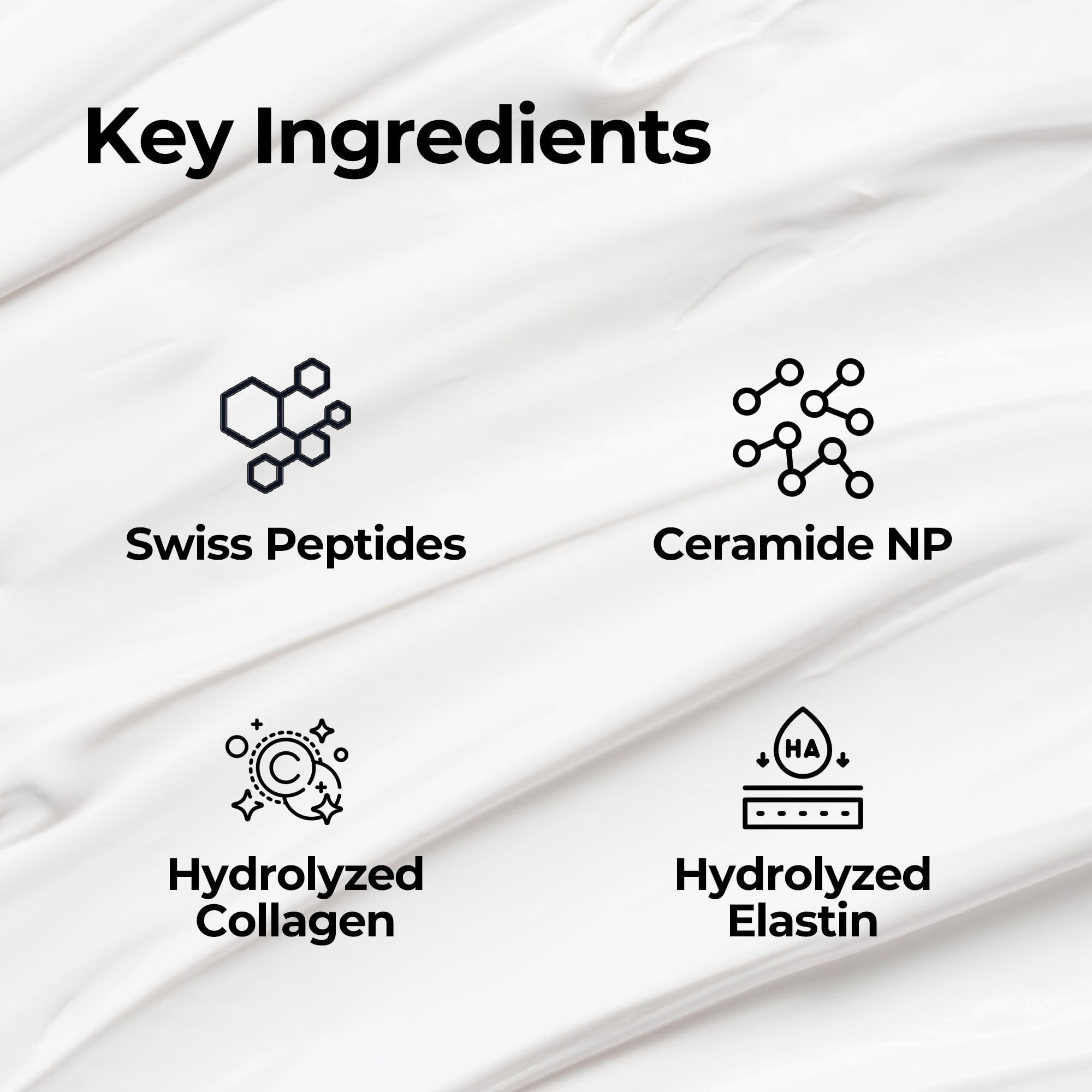 MDP+ Neck Cream skin closeup showing improved texture and hydrated skin