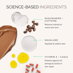 MDSolarSciences Mineral BB Creme medium shade swatch on skin for balanced coverage.