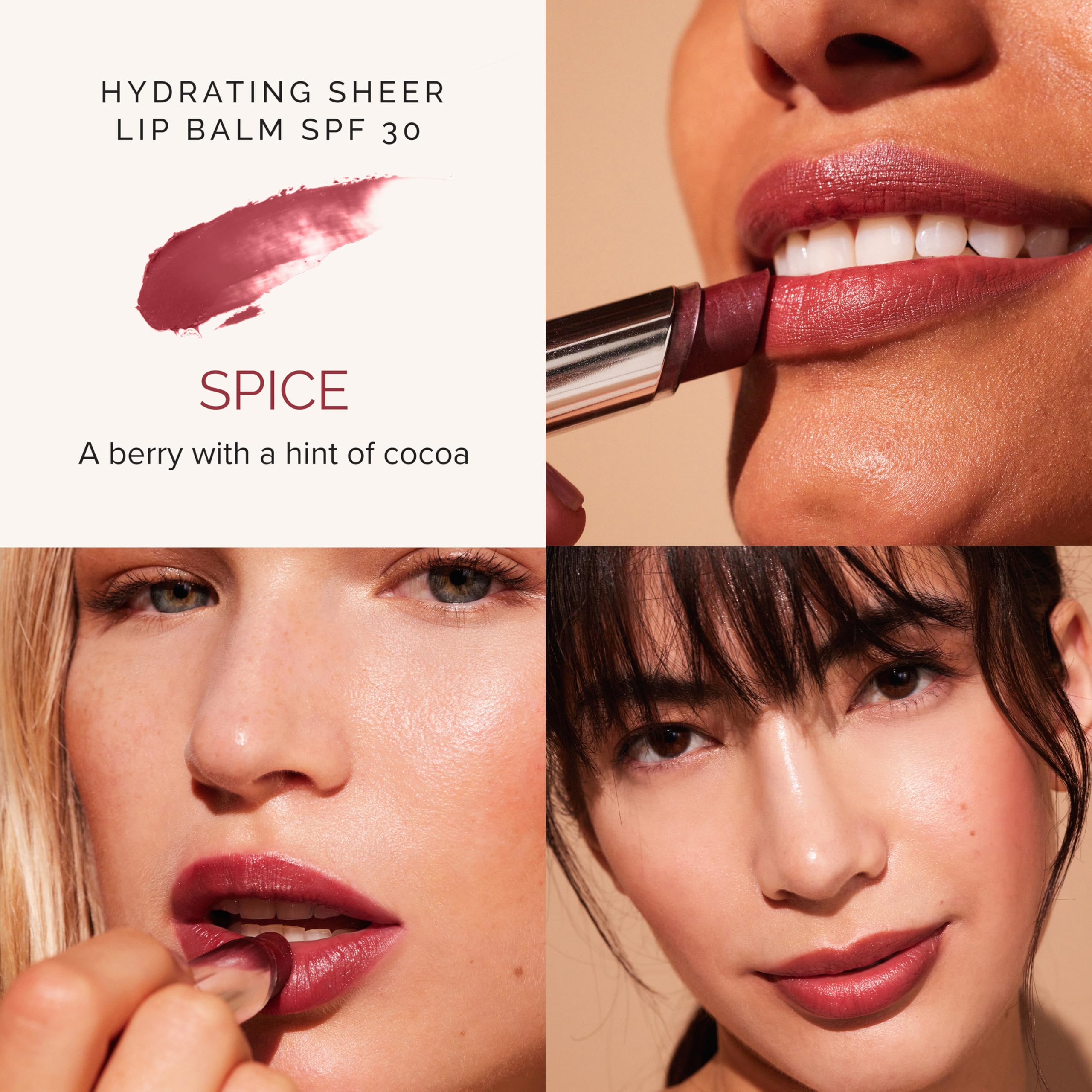 MDSolarSciences Vivids Trio on lips delivering sheer color.