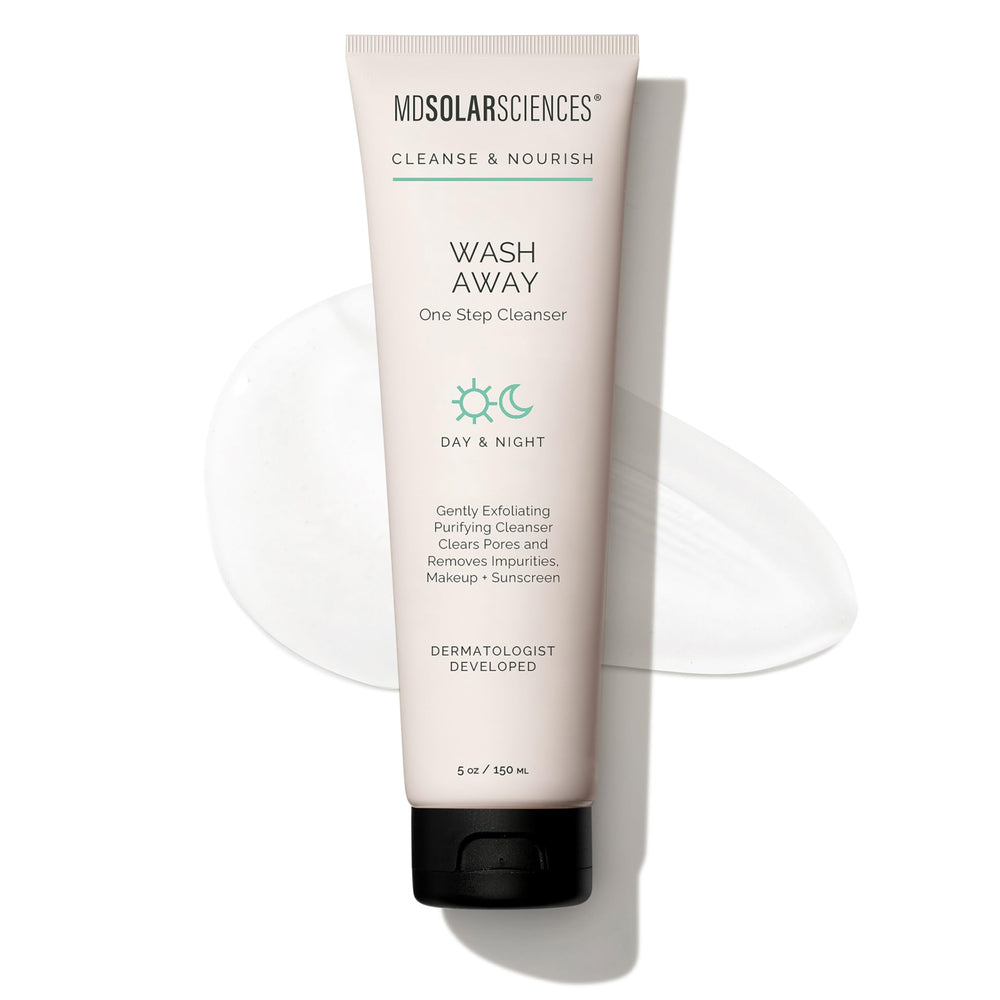MDSolarSciences Wash Away Cleanser bottle for gentle daily cleansing.