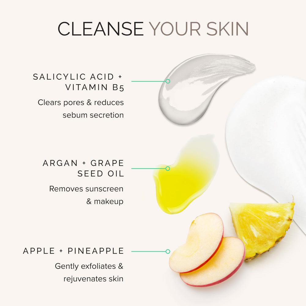 MDSolarSciences Wash Away Cleanser foaming action showcases gentle makeup removal.