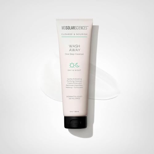 MDSolarSciences Wash Away Cleanser travel-size bottle for on-the-go cleanse.