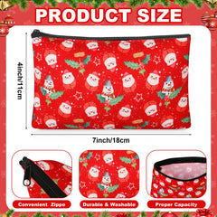 Meanplan cosmetic pouch featuring snowflake design ideal for toiletries