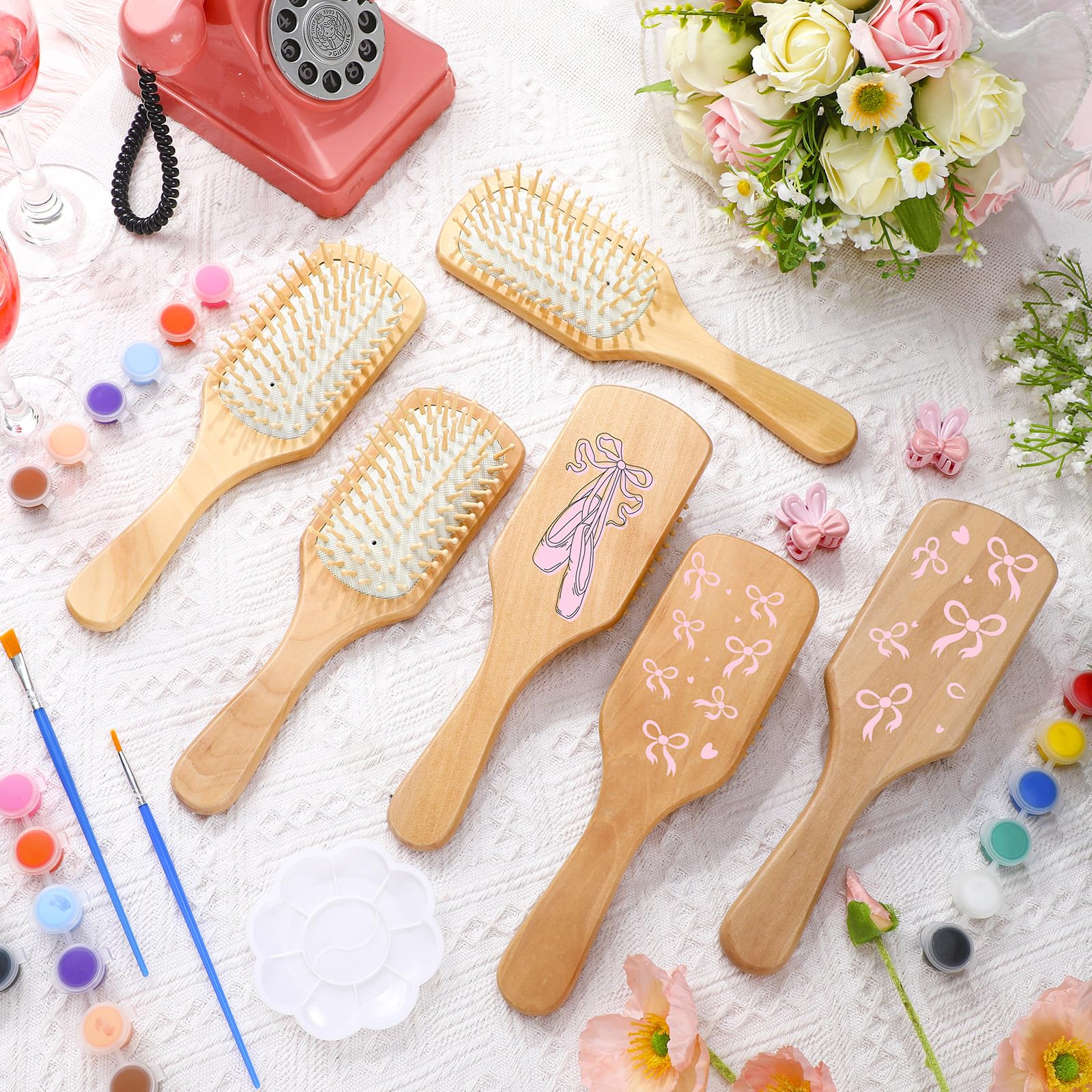Meanplan DIY wooden hairbrush palette and paints enable creative, calming crafting sessions.