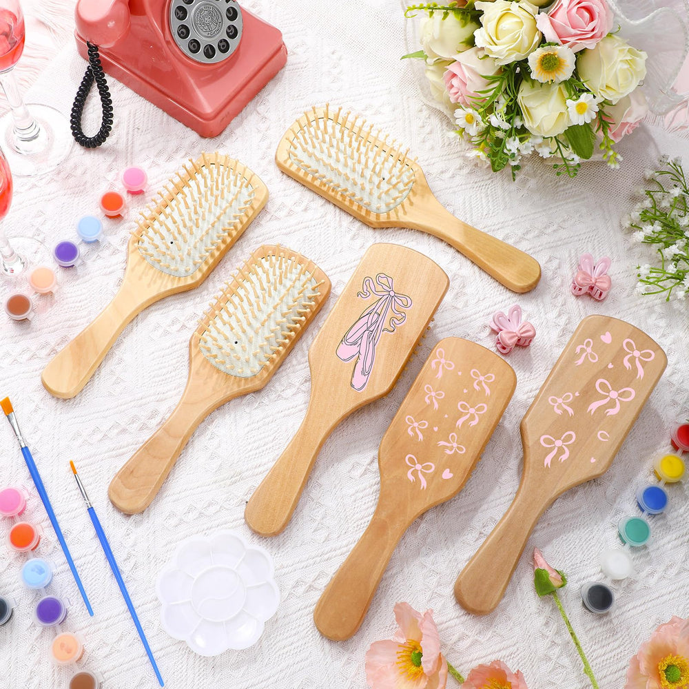 Meanplan DIY wooden hairbrush palette and paints enable creative, calming crafting sessions.