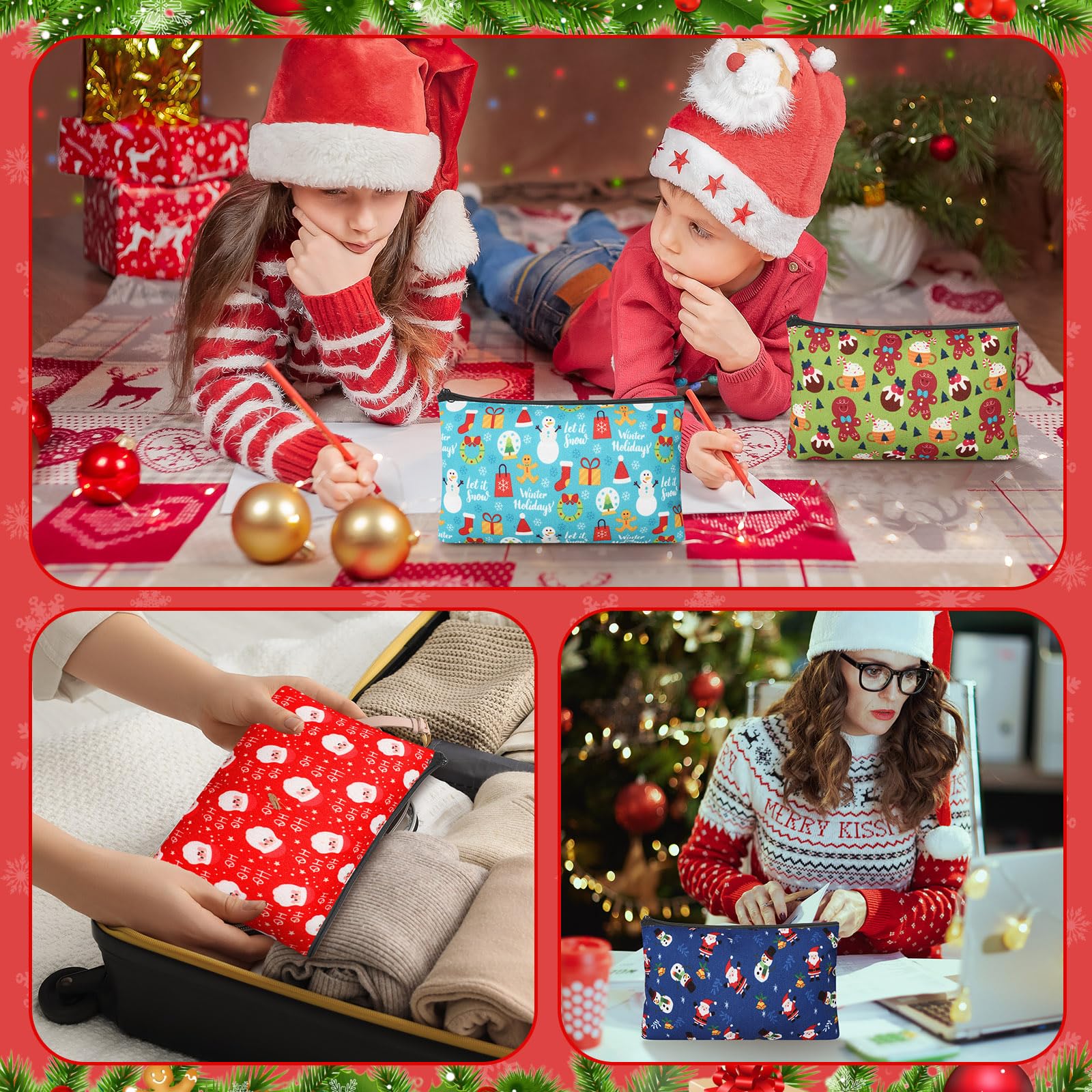 Meanplan Christmas bags suitable as stylish party favors and organizers